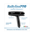 BaBylissPRO Nano Titanium™ Professional Italian High-Speed Falco Hair Dryer BNT8550