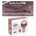BaBylissPRO Nano Titanium Purple Prima3000 1¼" Flat Iron (BNTP3000TUC) + GAMMA Aria Pro 1875W Combo GPADIRG