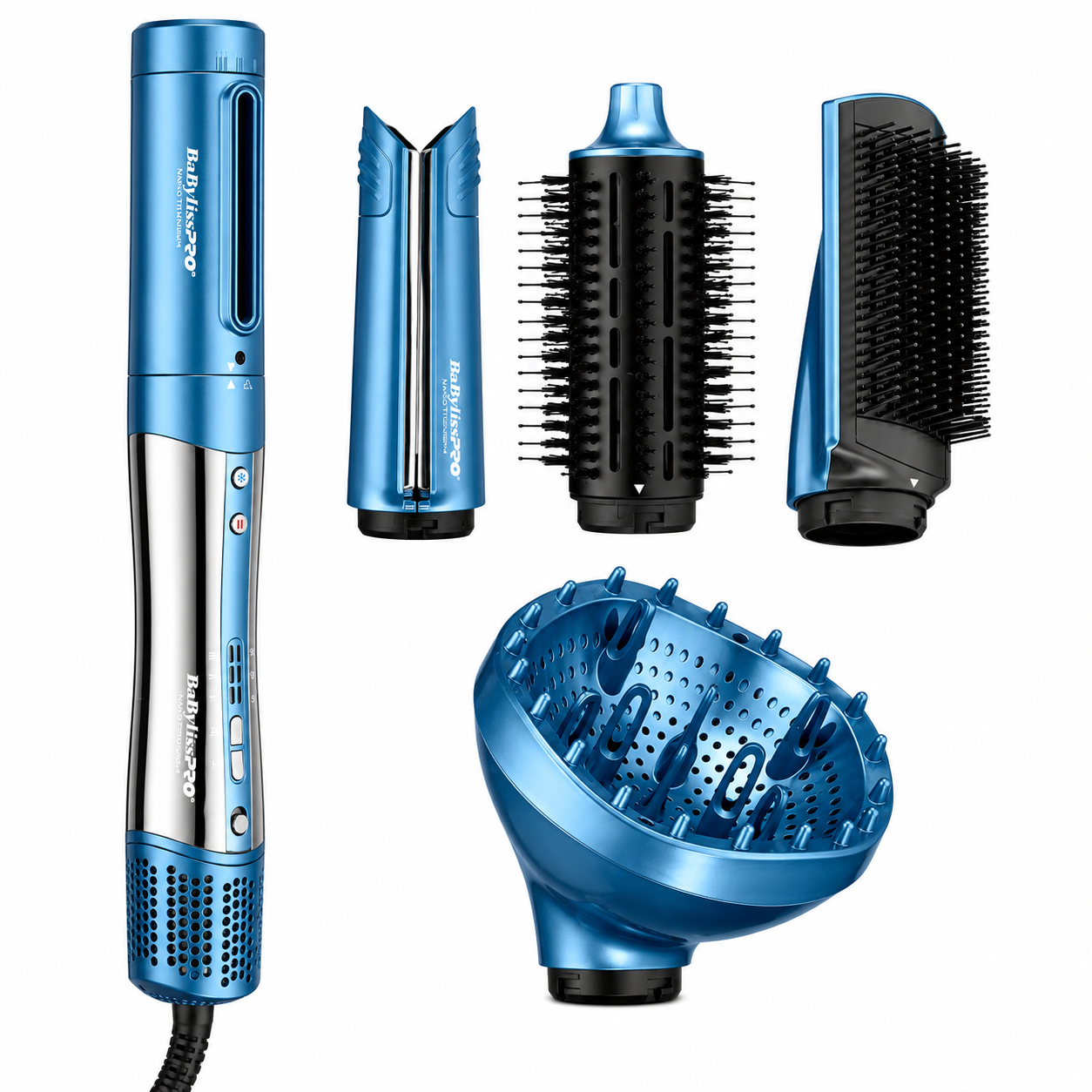 BaBylissPRO Nano Titanium StyleSwitch Ionic Multi-Styler & Dryer BNTSS-5PK