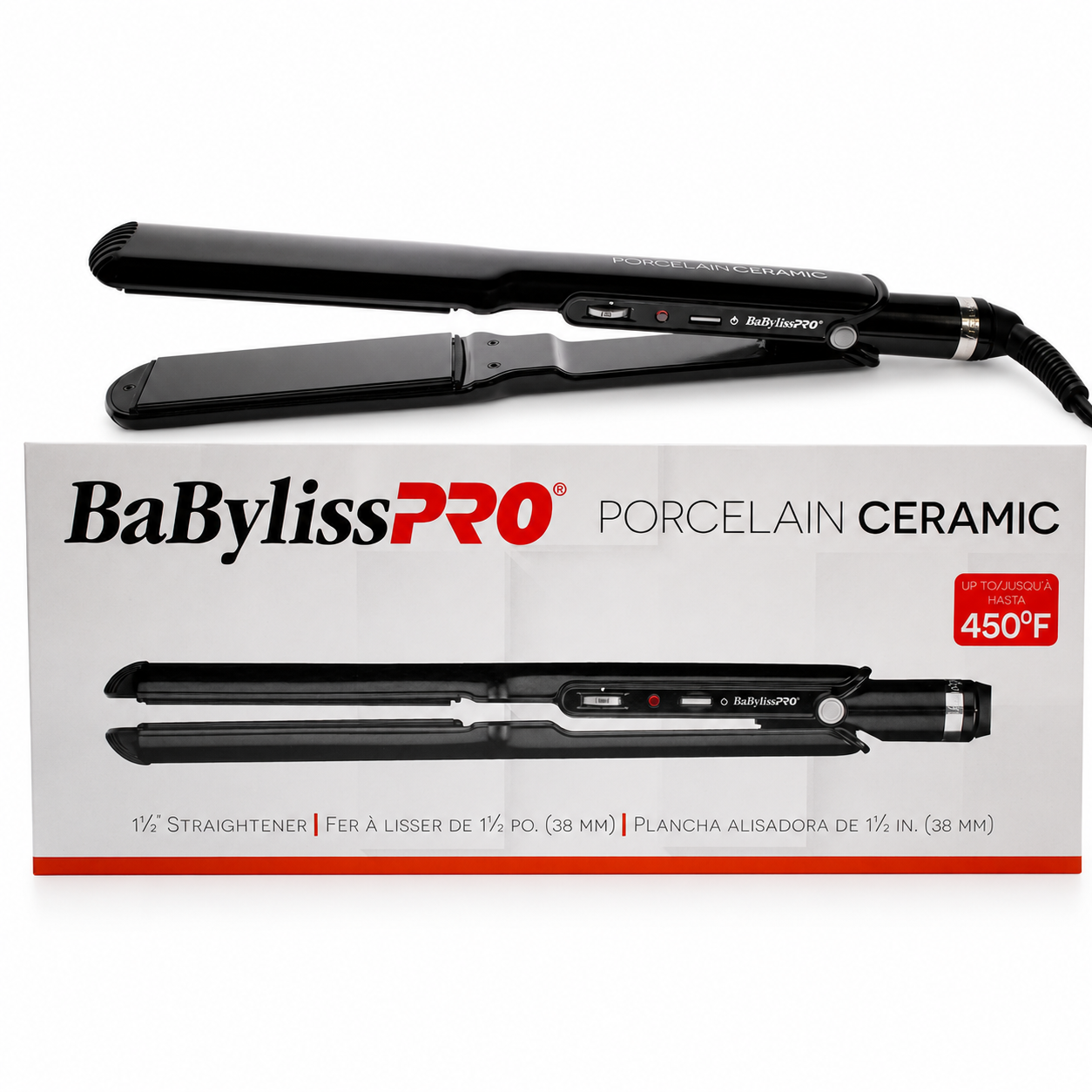 BaBylissPRO Porcelain Ceramic 1" Straightening Iron BP9559UC