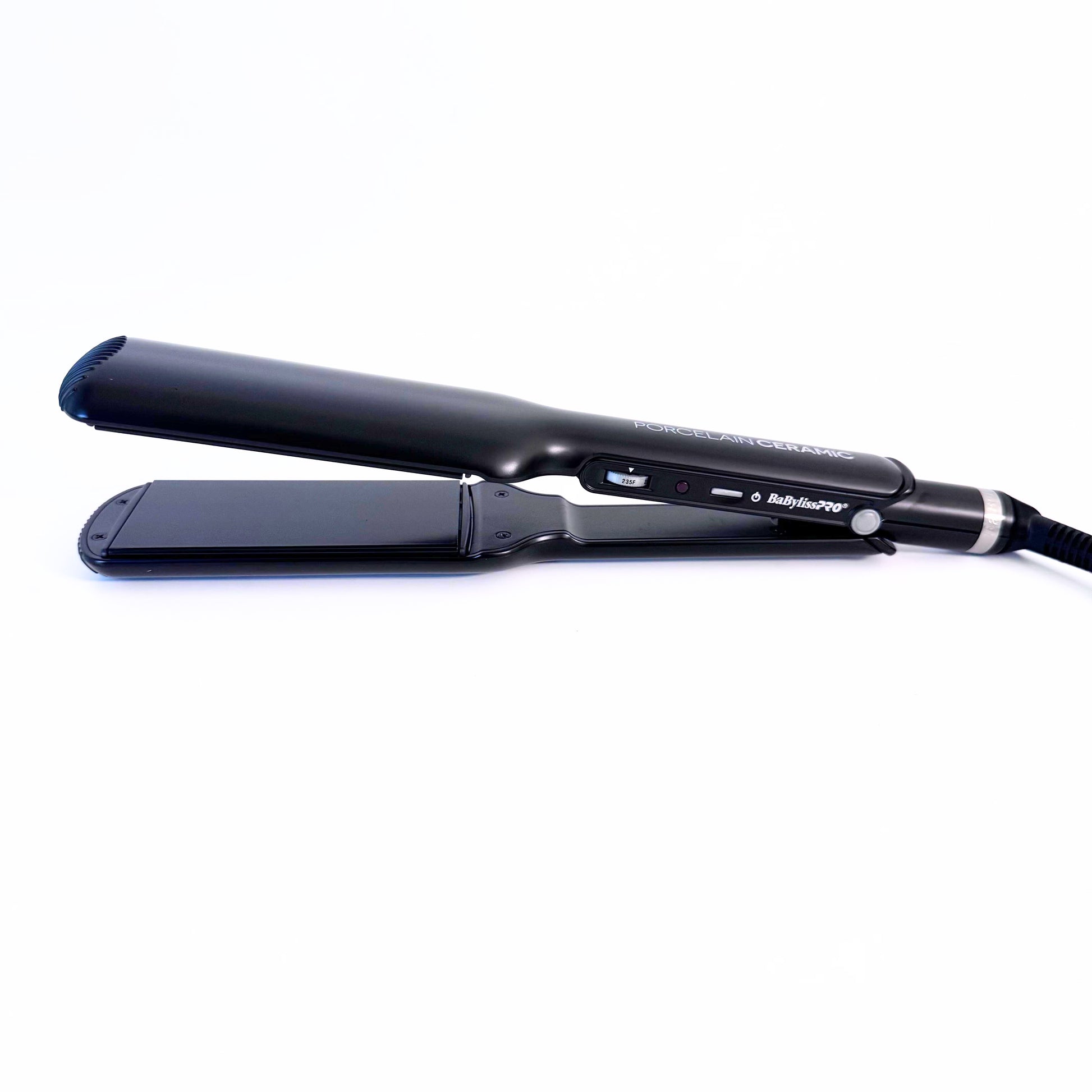 BaBylissPRO Porcelain Ceramic 1" Straightening Iron BP9561UC side view open