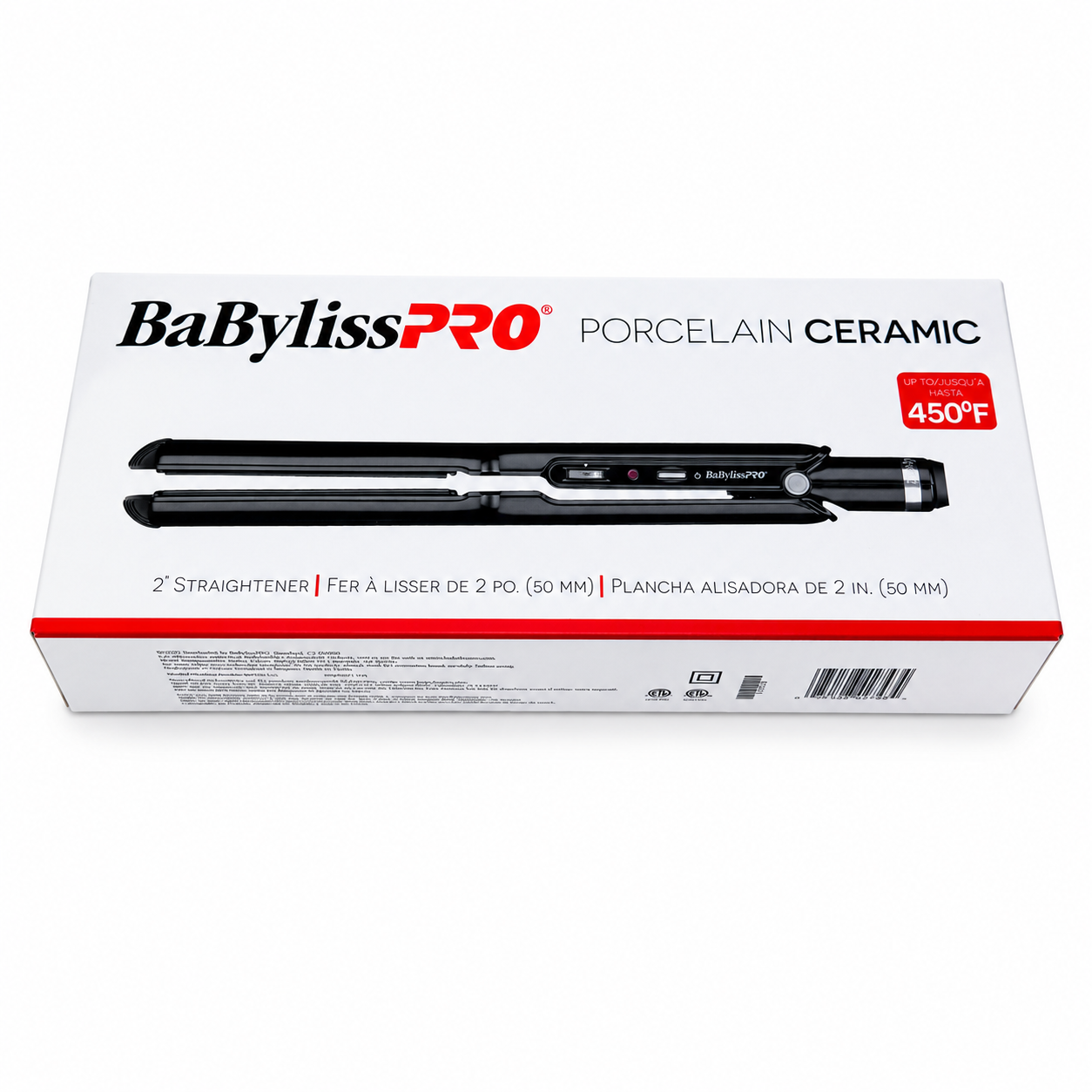 BaBylissPRO Porcelain Ceramic 2" Straightening Iron BP9561UC