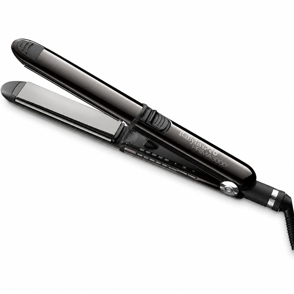 BaBylissPRO Prima 3000 Black Stainless Steel Flat Iron BNTBK3000TUC