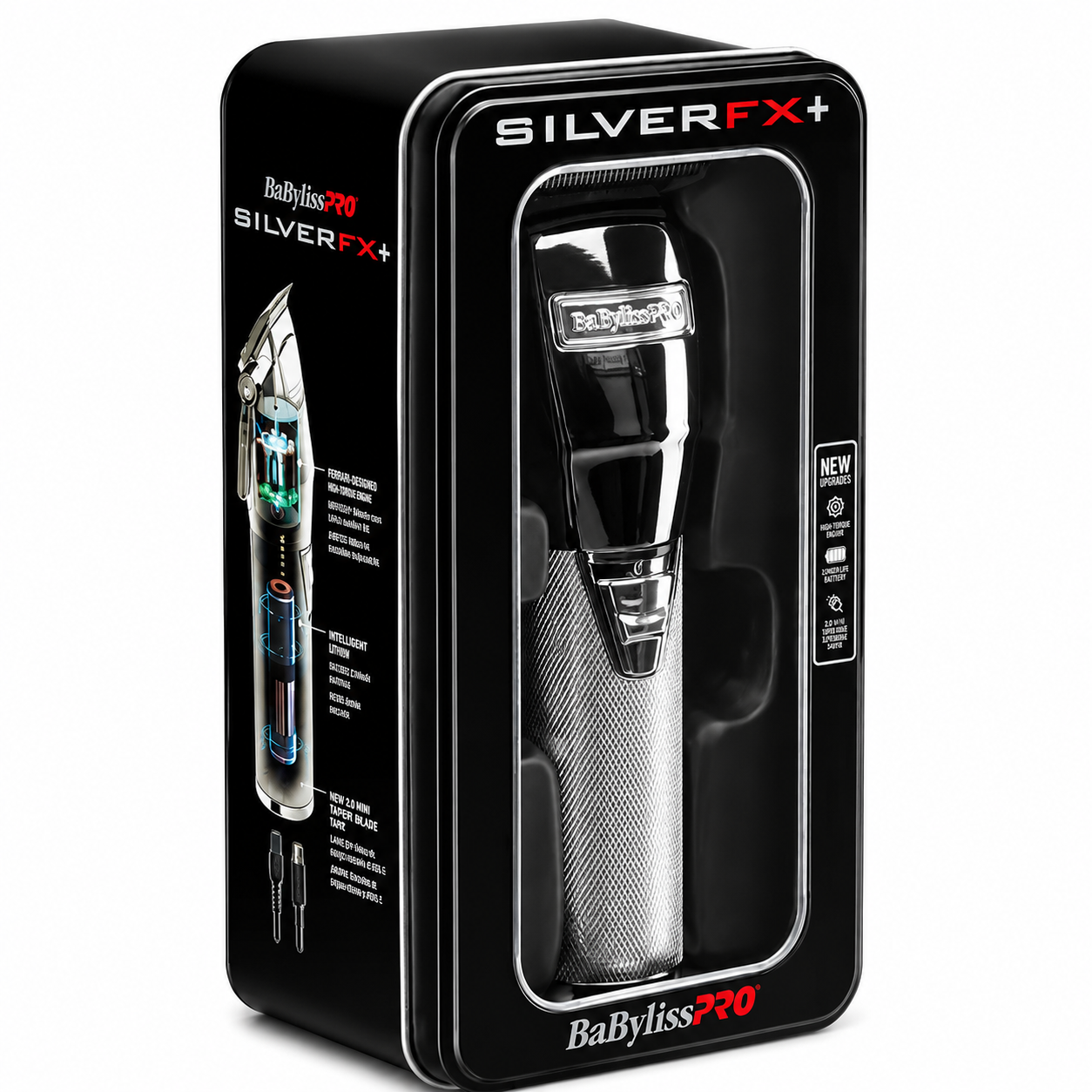 BaBylissPRO SilverFX Clipper Precision Cutting with Powerful Performance FX870S
