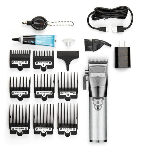 BaBylissPRO SilverFX+ Cordless Clipper FX870NS with accessories