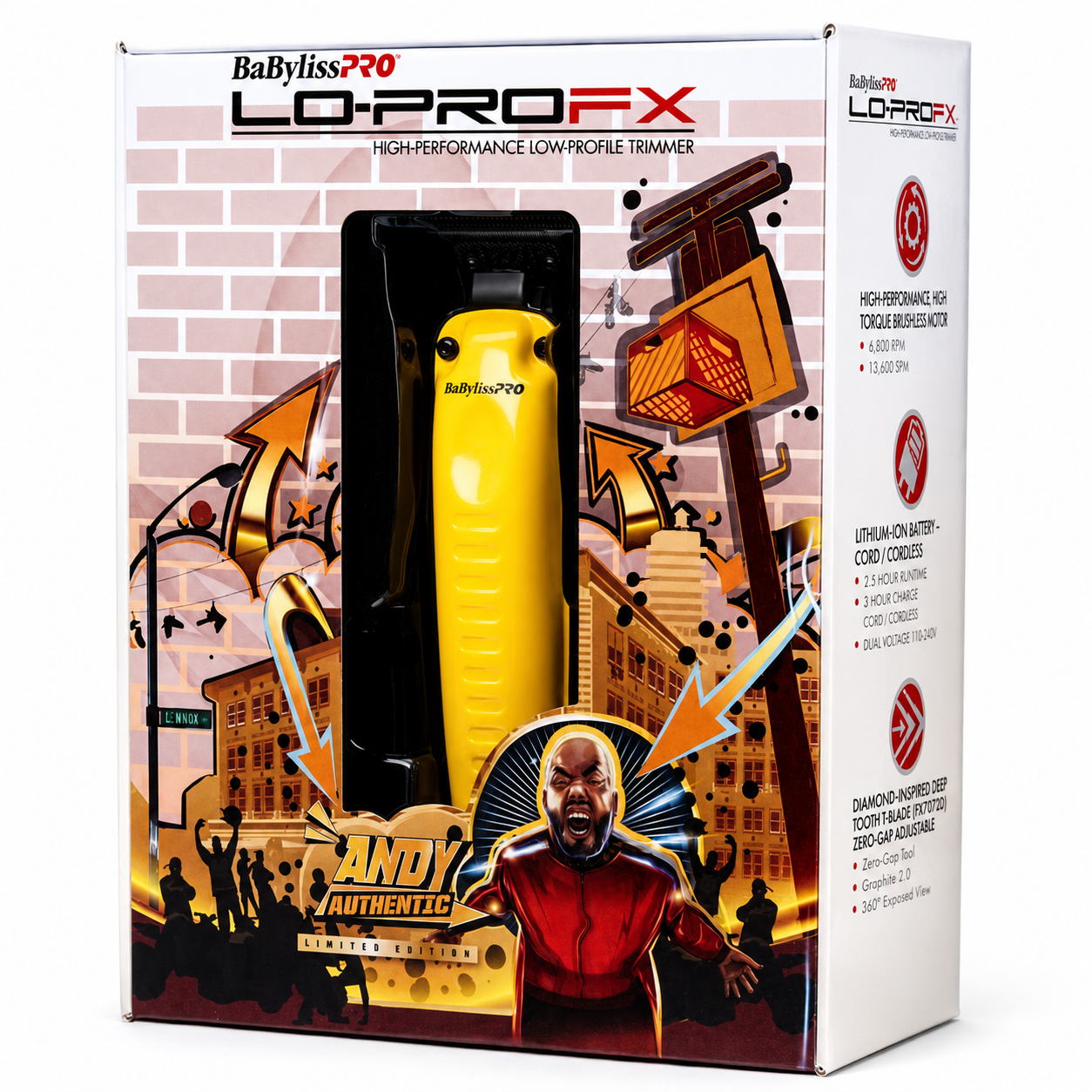 BaBylissPRO Special Edition Andy Authentic LO-PROFX Trimmer FX726YI