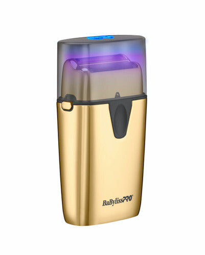 BaBylissPRO UV-Disinfecting Gold Double-Foil Shaver  FXLFS2G with cap