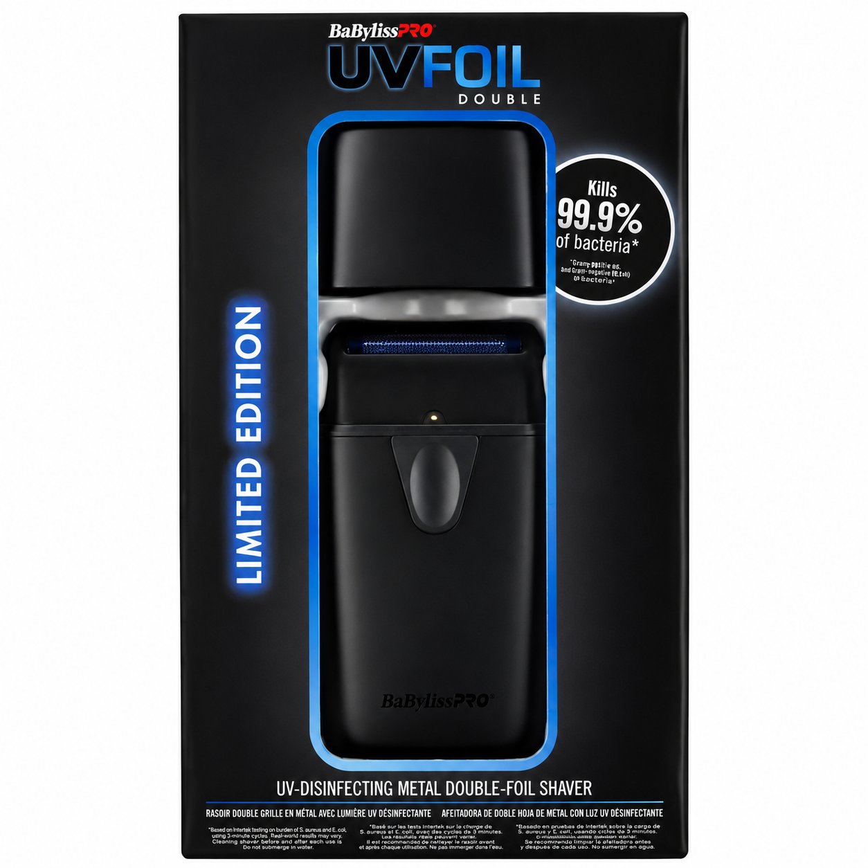 BaBylissPRO Dual-Coil Trimmer + UVFOIL Matte Black Shaver Combo FX95T FXLFS2MB