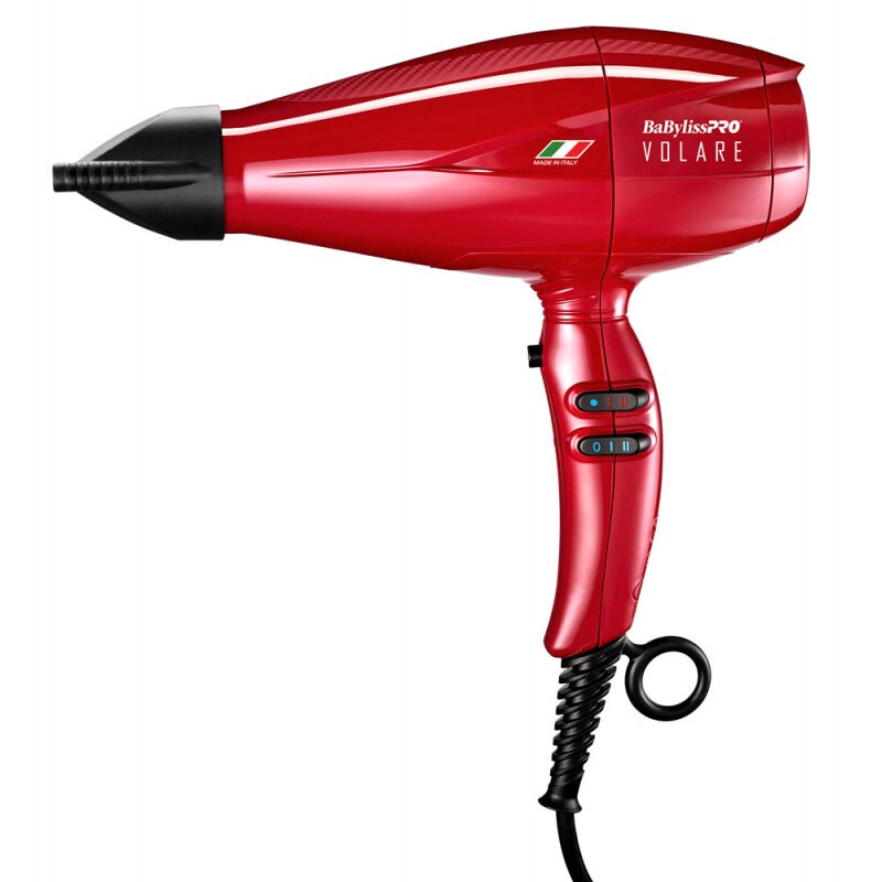 BaBylissPRO Volare V1 Hair Dryer Red BRVOL1  side view