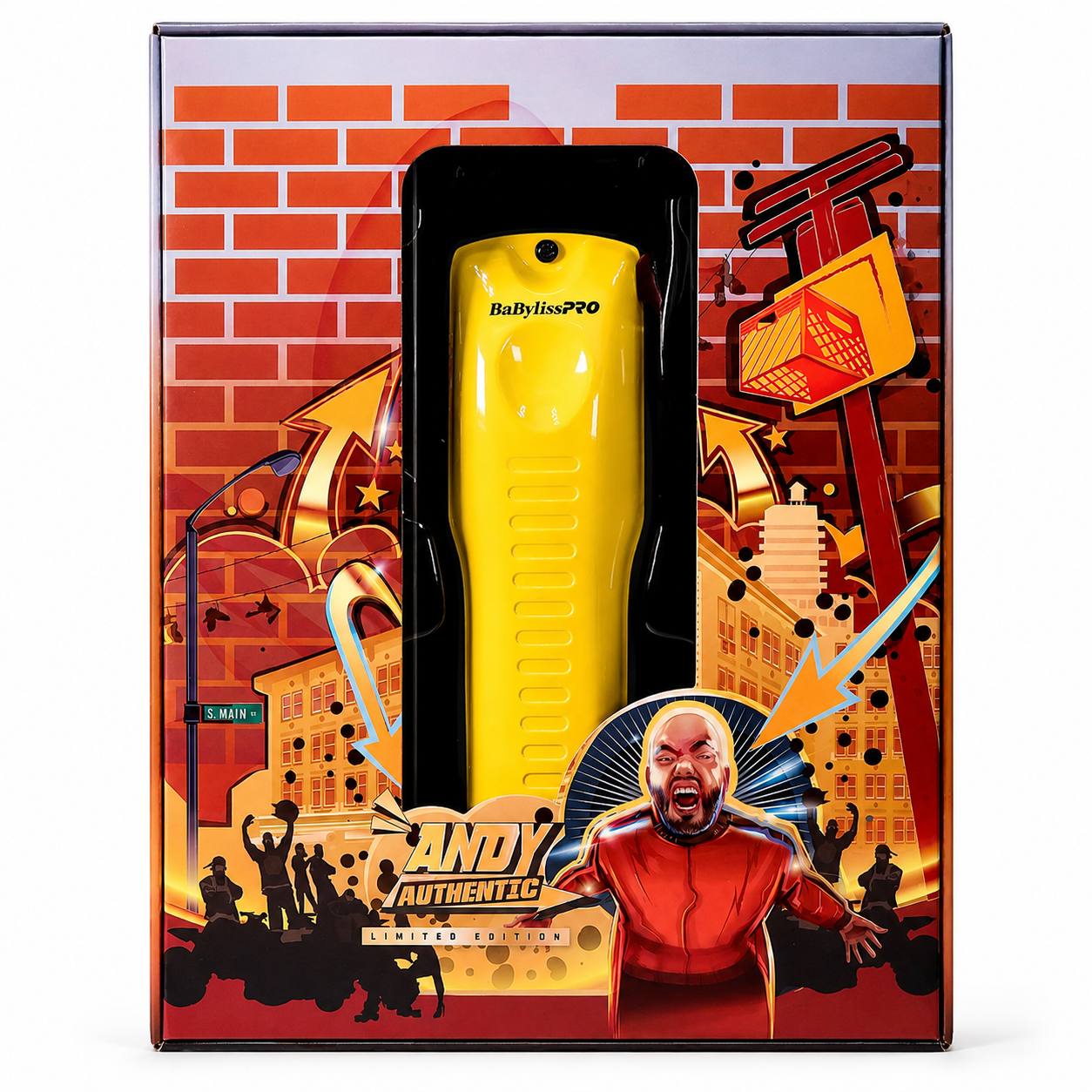 BaBylissPRO Yellow LO-PROFX Cordless Clipper FX825YI