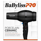 BaByliss PRO Porcelain Ceramic 2800 Dryer 2000W Salon-Quality Hair Dryer BP2800N