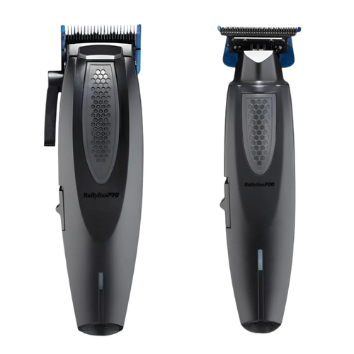 BaByliss Pro Limited Edition Lithium FX Cordless Ergonomic Clipper + Trimmer Combo Matte Black FX673NSMB + FX773NMB