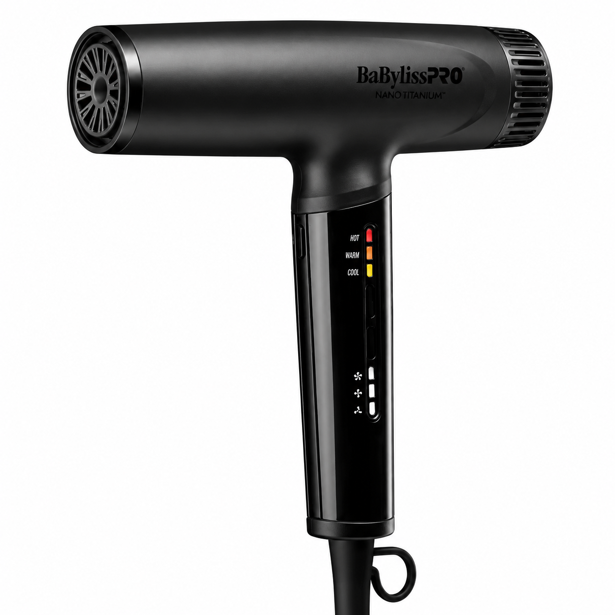 BaByliss Pro Nano Titanium Light Ionic High Speed Hair Dryer Matte Black BNTC9200MB