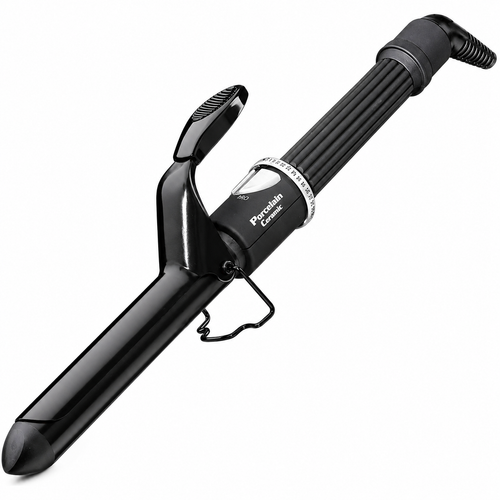 BaByliss Pro Porcelain Ceramic Spring Curling Iron 1" BP100SUC