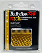 BaByliss Pro Replacement Wedge Blade Gold Titanium Fits GOLDFX & ROSEFX FX603G front