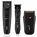 BabylissPro Professional Cordless Clipper, Trimmer & Foil Shaver Combo FXX3CB + FXX3TB + FXX3SB