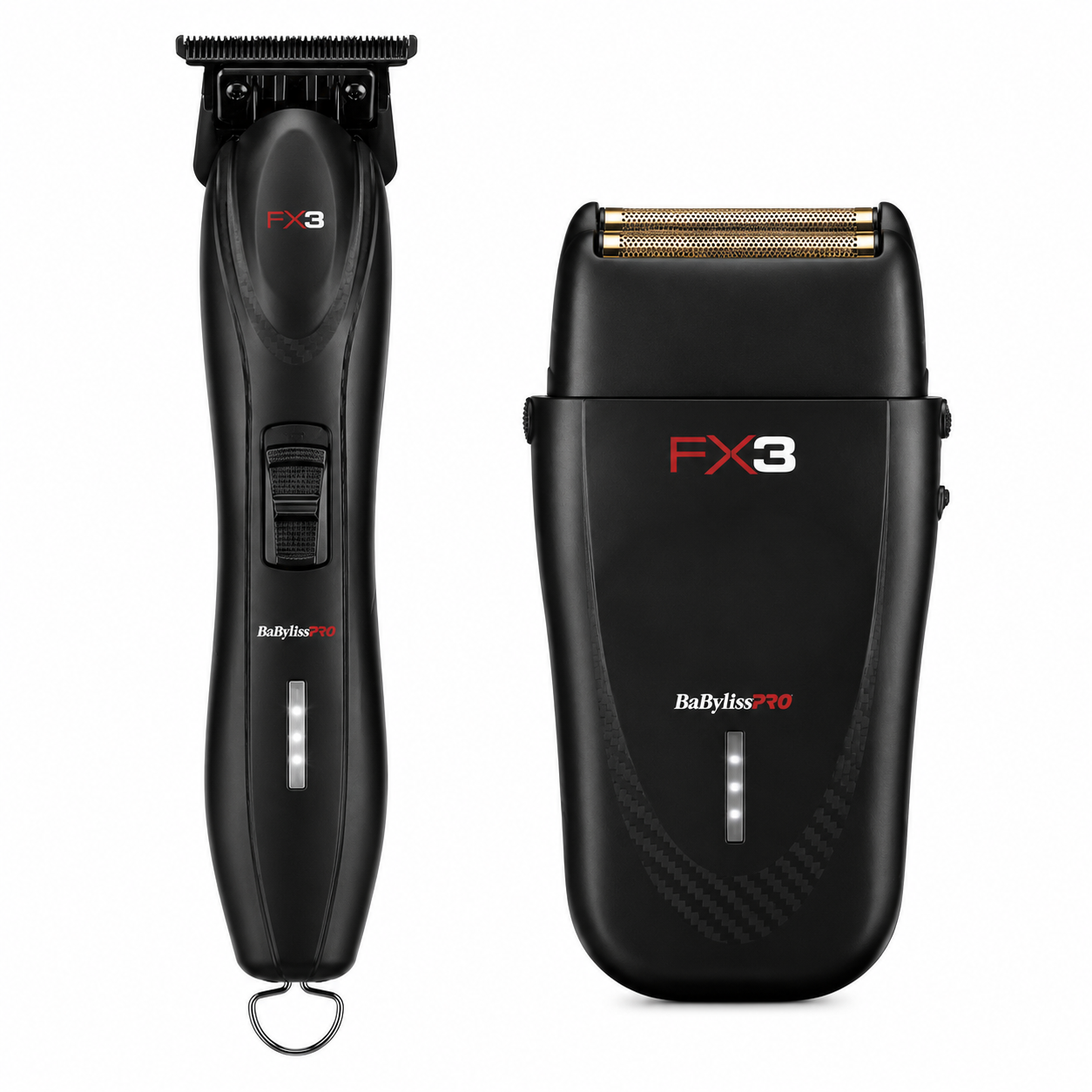 BabylissPro Professional Cordless Clipper, Trimmer & Foil Shaver Combo FXX3CB + FXX3TB + FXX3SB