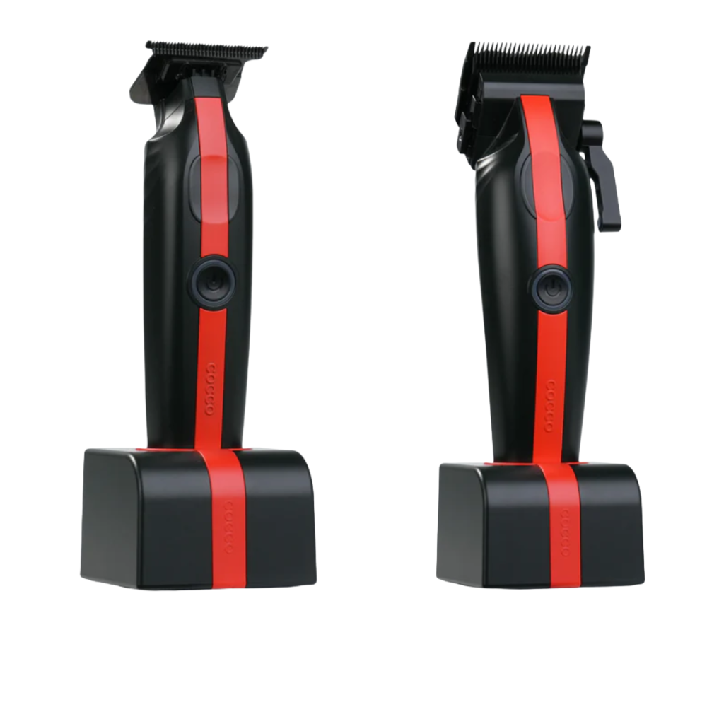 COCCO VELOCE LITE Clipper & Trimmer Combo Red stripe trim + Red stripe Clip