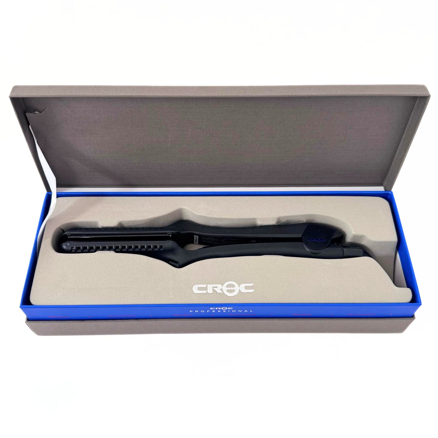CROC Professional Premium PICO Infrared Flat Iron front of box open