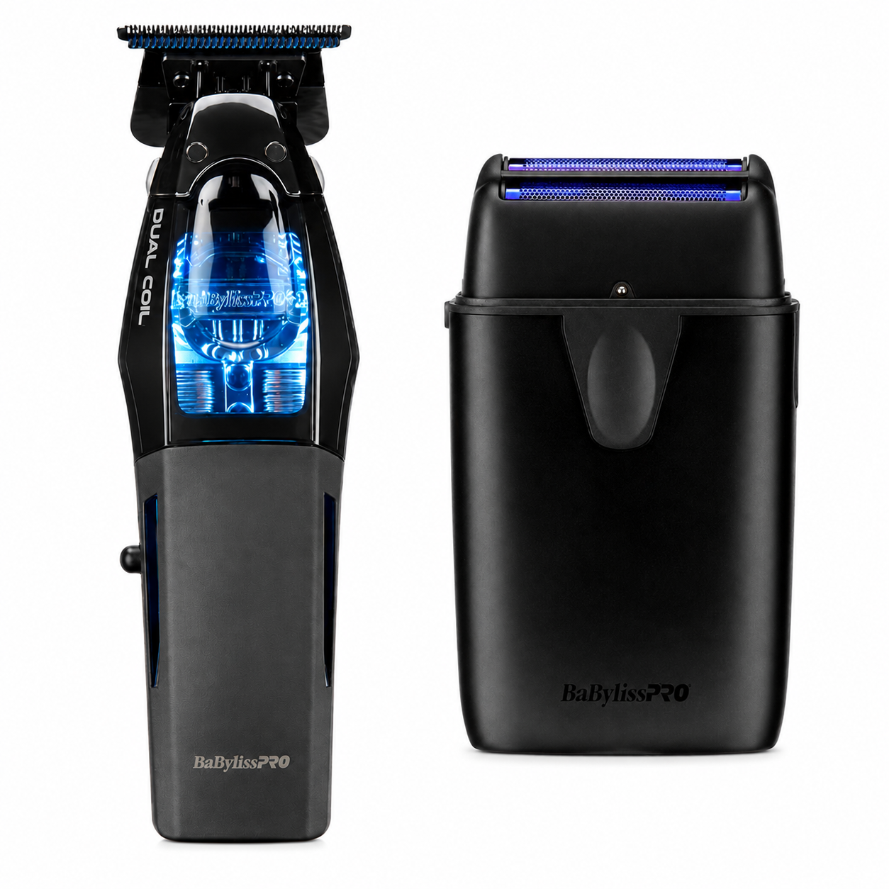 BaBylissPRO Dual-Coil Trimmer + UVFOIL Matte Black Shaver Combo FX95T FXLFS2MB