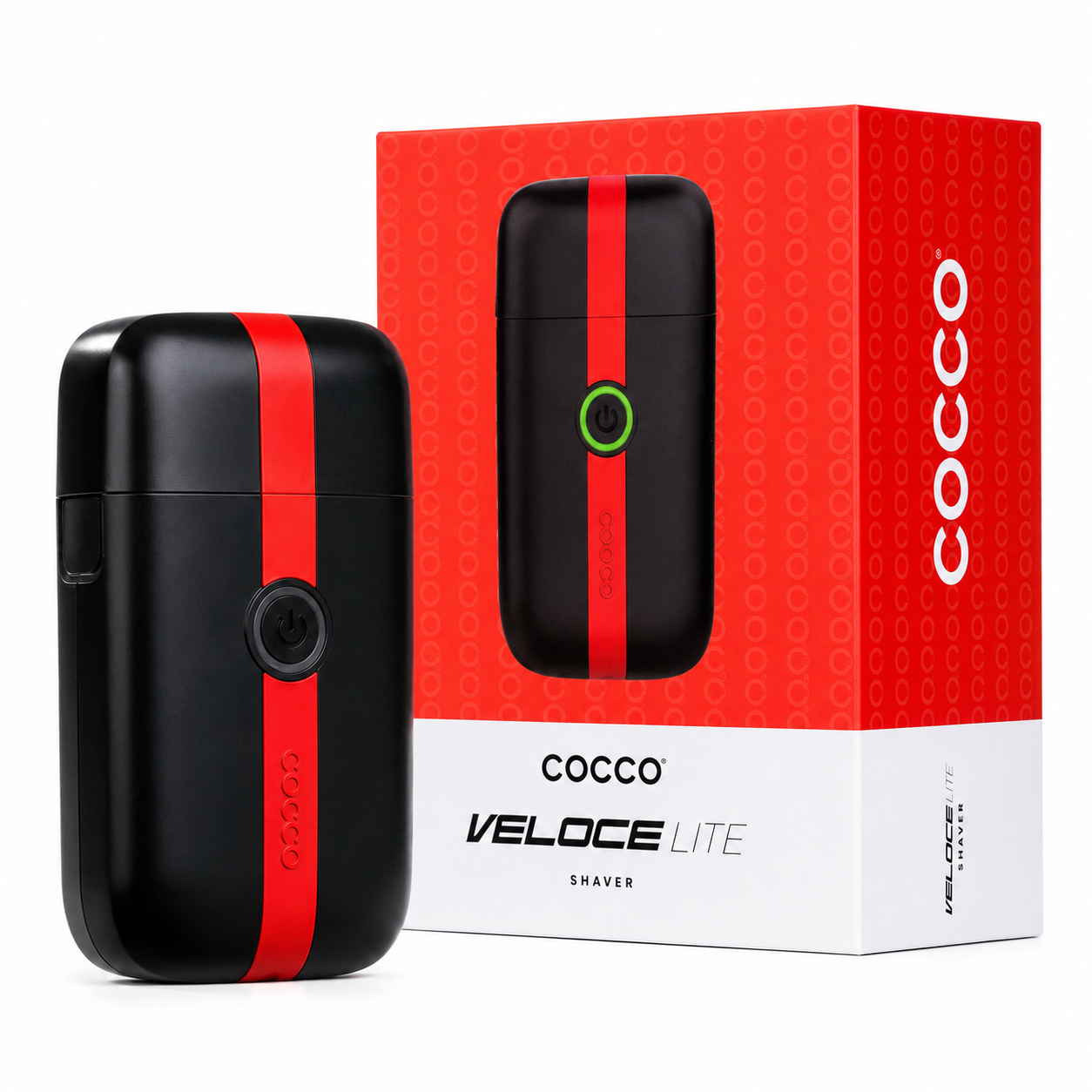 Cocco Shaver Veloce Lite Professional Dual Foil Finishing Red/Black