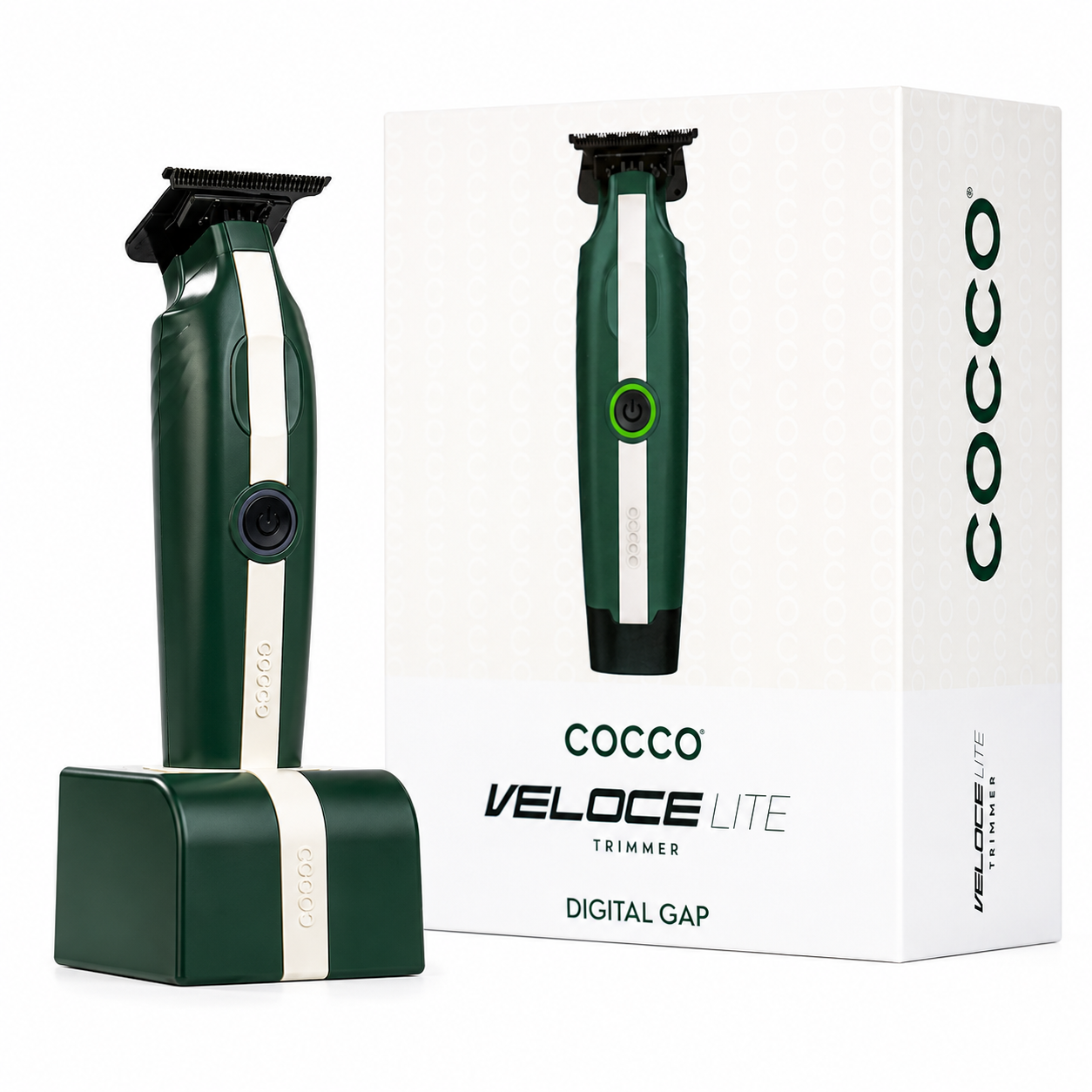 Cocco Trimmer Veloce Professional T‑Blade Precision Lite Green/White