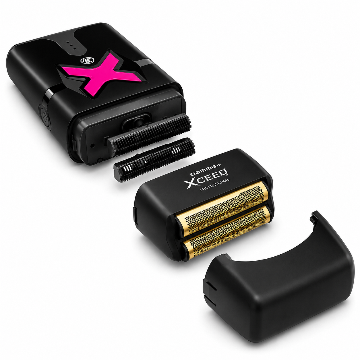 Gamma+ XCEED GP803B Double Foil Shaver IN2 Vector Motor, Gold Titanium Foils