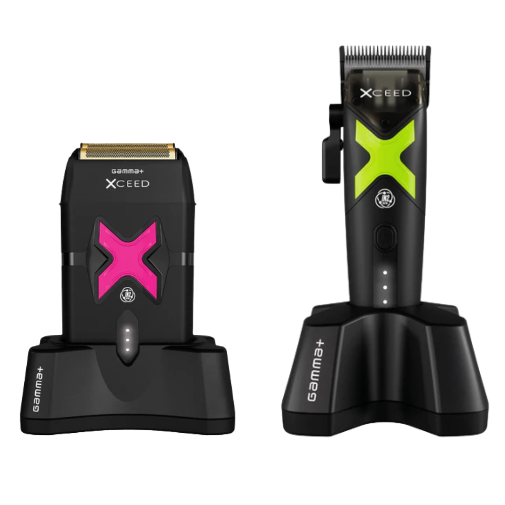 Gamma+ XCEED Professional Clipper & Double Foil Shaver Combo XCEEDClipper + XCEEDShaver