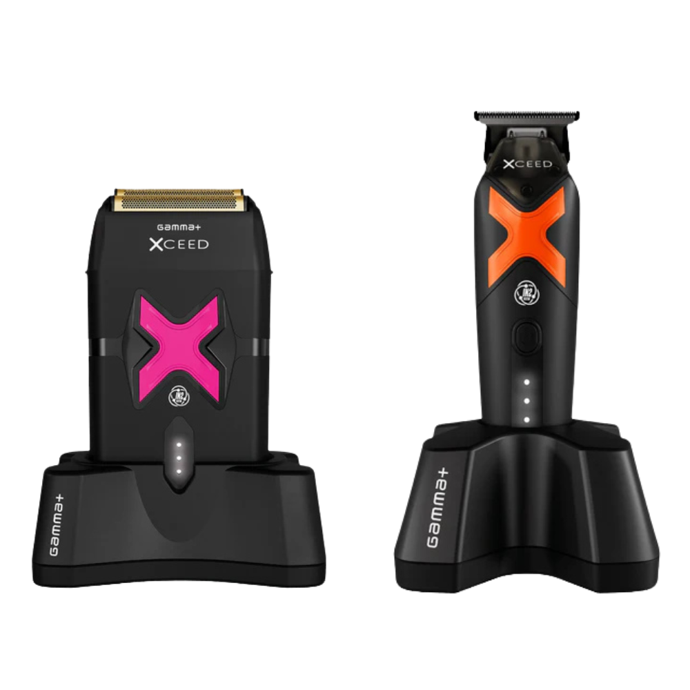Gamma+ XCEED Vector Motor Double Foil Shaver & Cordless Precision Trimmer XCEEDTrimmer+XCEEDShaver