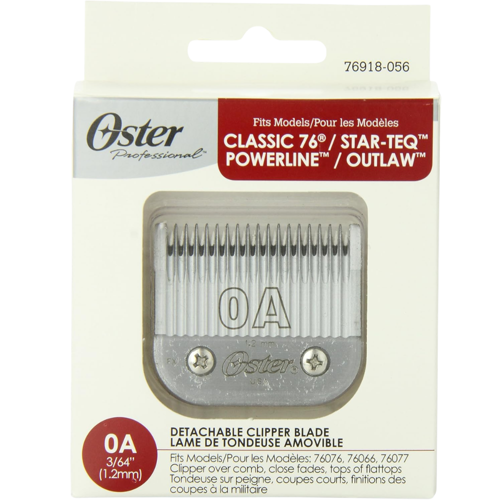 Oster Detachable Blade Size 0A Ultra‑Close Professional Clipper Blade 76918‑056