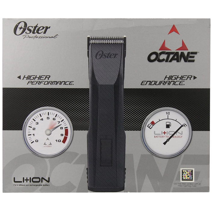 Oster Professional Octane Cordless Clipper 76550-00 Lithium-Ion Heavy Duty Barber Clipper