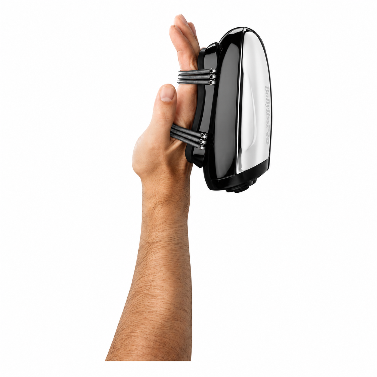 Silver BaBylissPRO Vibefx Cordless Handheld Massager Relaxation On-the-Go FXSSM1