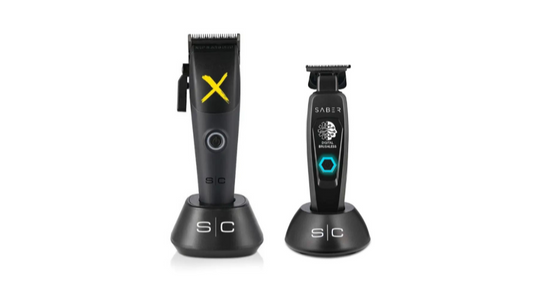 StyleCraft Instinct-X Cordless Clipper and Saber Trimmer Combo SC608M+SC403B
