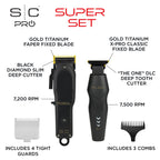 StyleCraft Pro Super Set Black Rebel Clipper & Flex Trimmer SC326B