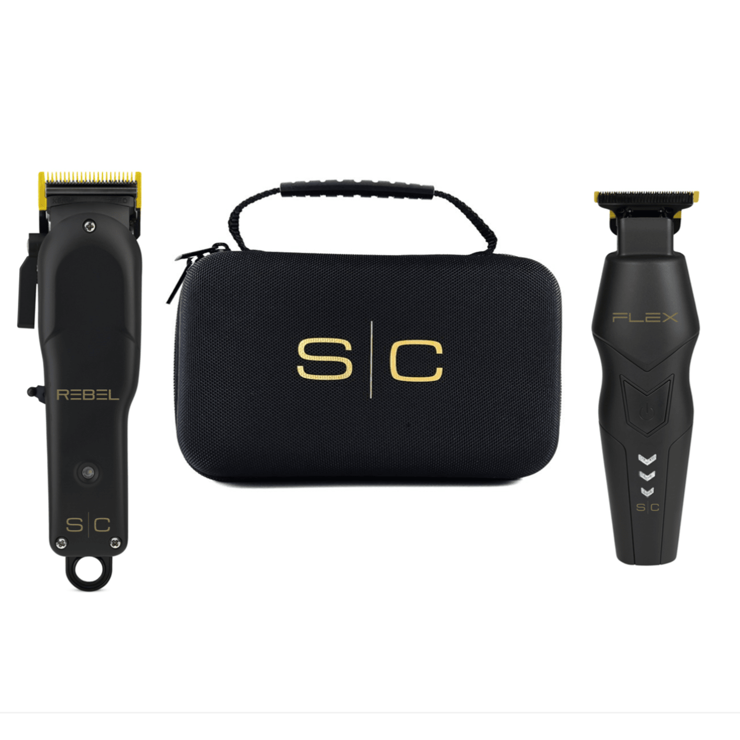 StyleCraft Pro Super Set Black Rebel Clipper & Flex Trimmer SC326B