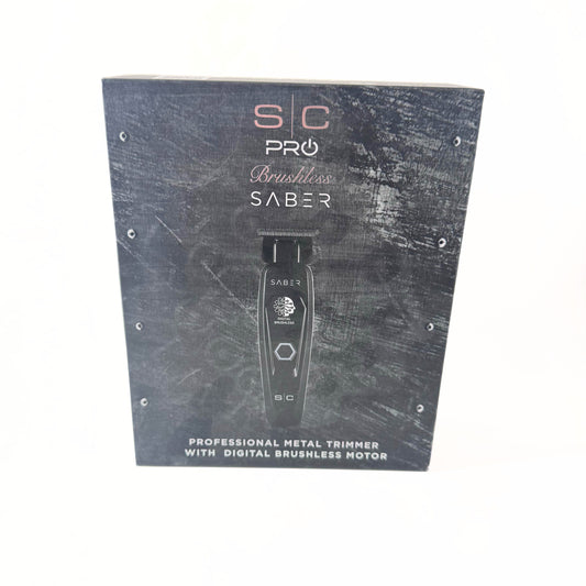 StyleCraft Black Saber Cordless Trimmer SC403B front of box