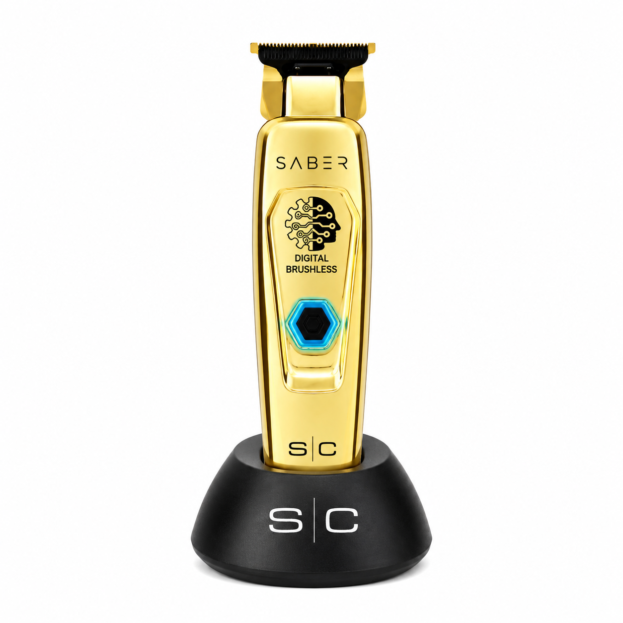 StyleCraft Gold Saber Clipper, Trimmer & Instinct Black Shaver Combo SC605G + SC405G + SC807B