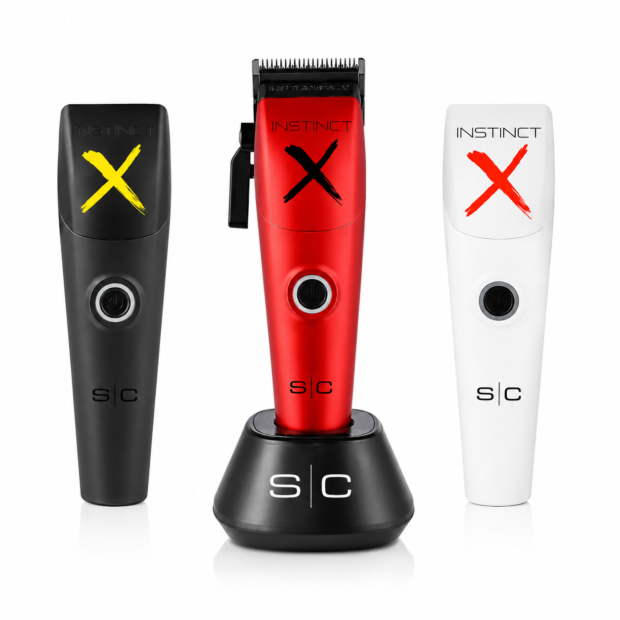 StyleCraft Instinct-X Clipper, Saber Trimmer & Instinct Shaver Combo SC608M + SC403B + SC807B