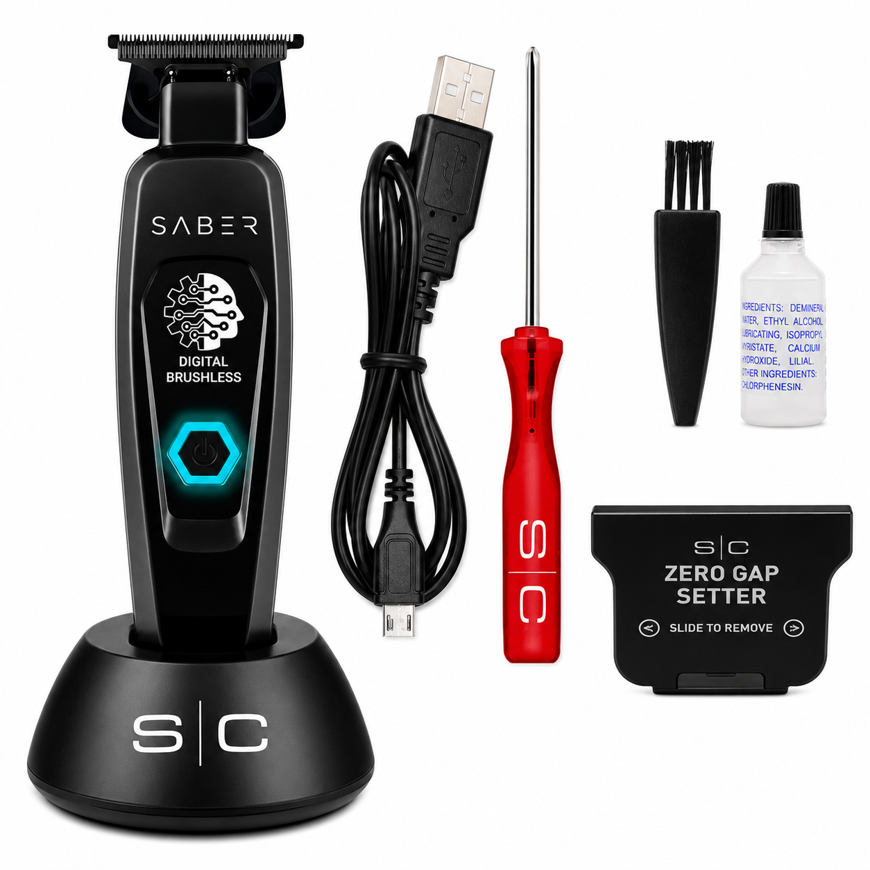 StyleCraft Instinct-X Clipper, Saber Trimmer & Instinct Shaver Combo SC608M + SC403B + SC807B