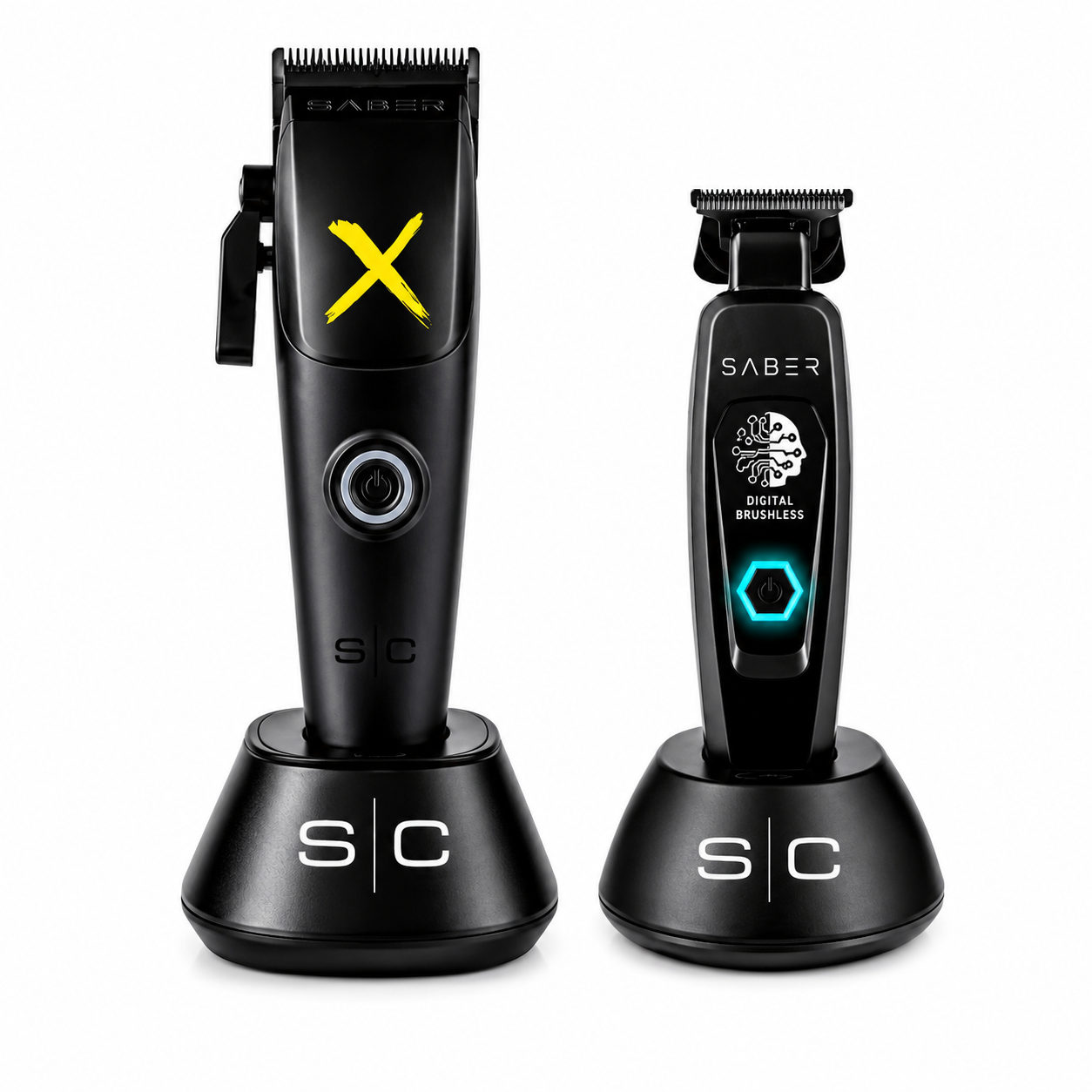 StyleCraft Instinct-X Cordless Clipper and Saber Trimmer Combo SC608M+SC403B