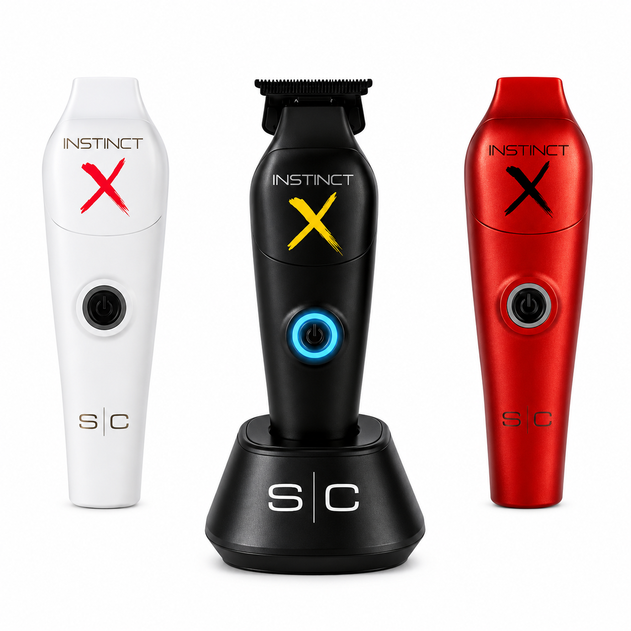 StyleCraft Instinct-X Metal Trimmer Professional Cordless Hair & Beard Trimmer SC411M