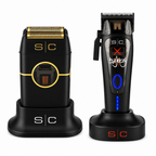 StyleCraft Instinct Metal Double Foil Shaver & 360 Jeezy Cordless Clipper SC614B+SC807B