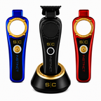 StyleCraft Instinct Professional Barber Bundle Clipper, Trimmer & Metal Double Foil Shaver SC607M + SC407M + SC807B