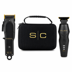 StyleCraft Pro Super Set Black Rebel Clipper & Flex Trimmer Premium Clipper SC326B
