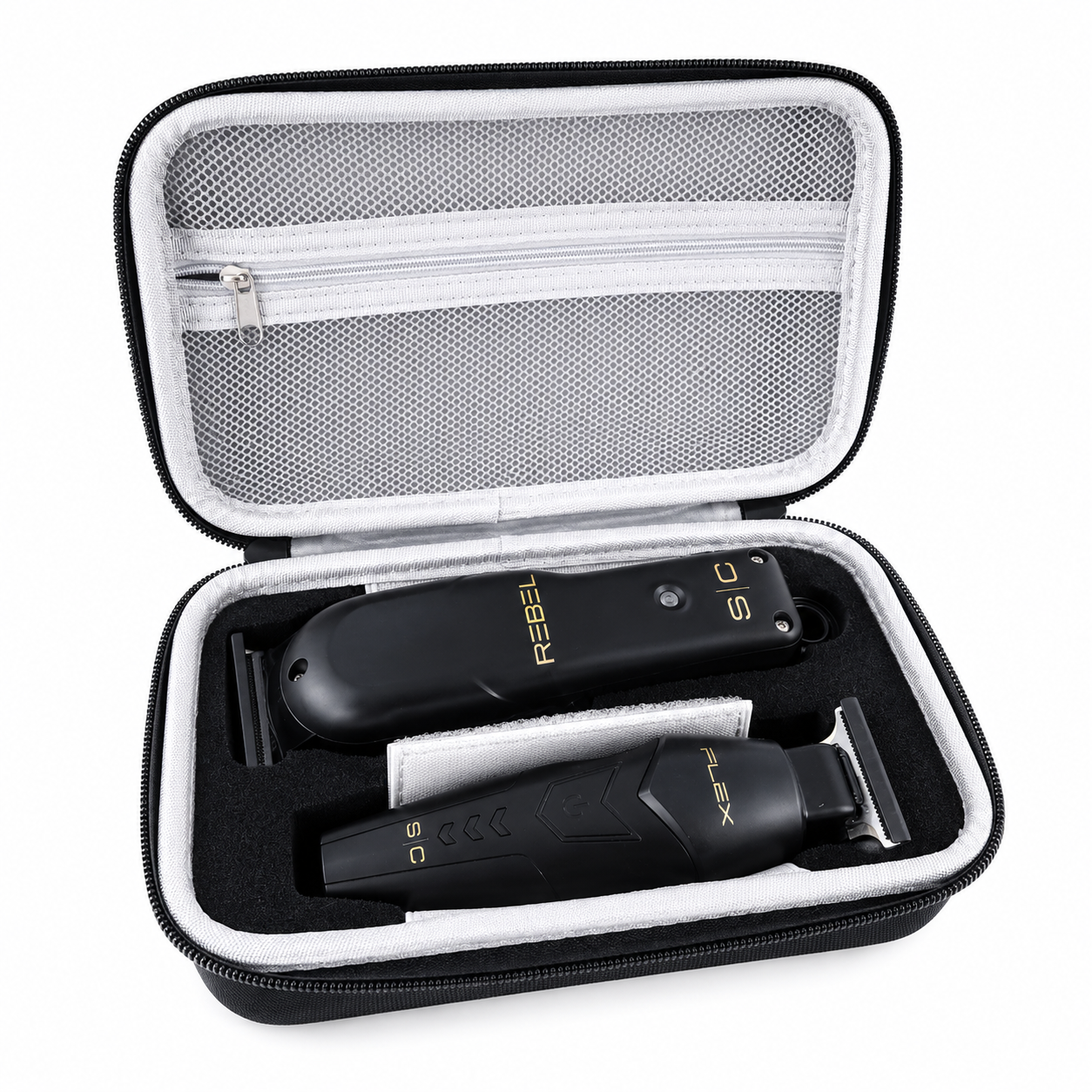 StyleCraft Pro Super Set Black Rebel Clipper & Flex Trimmer Premium Clipper SC326B