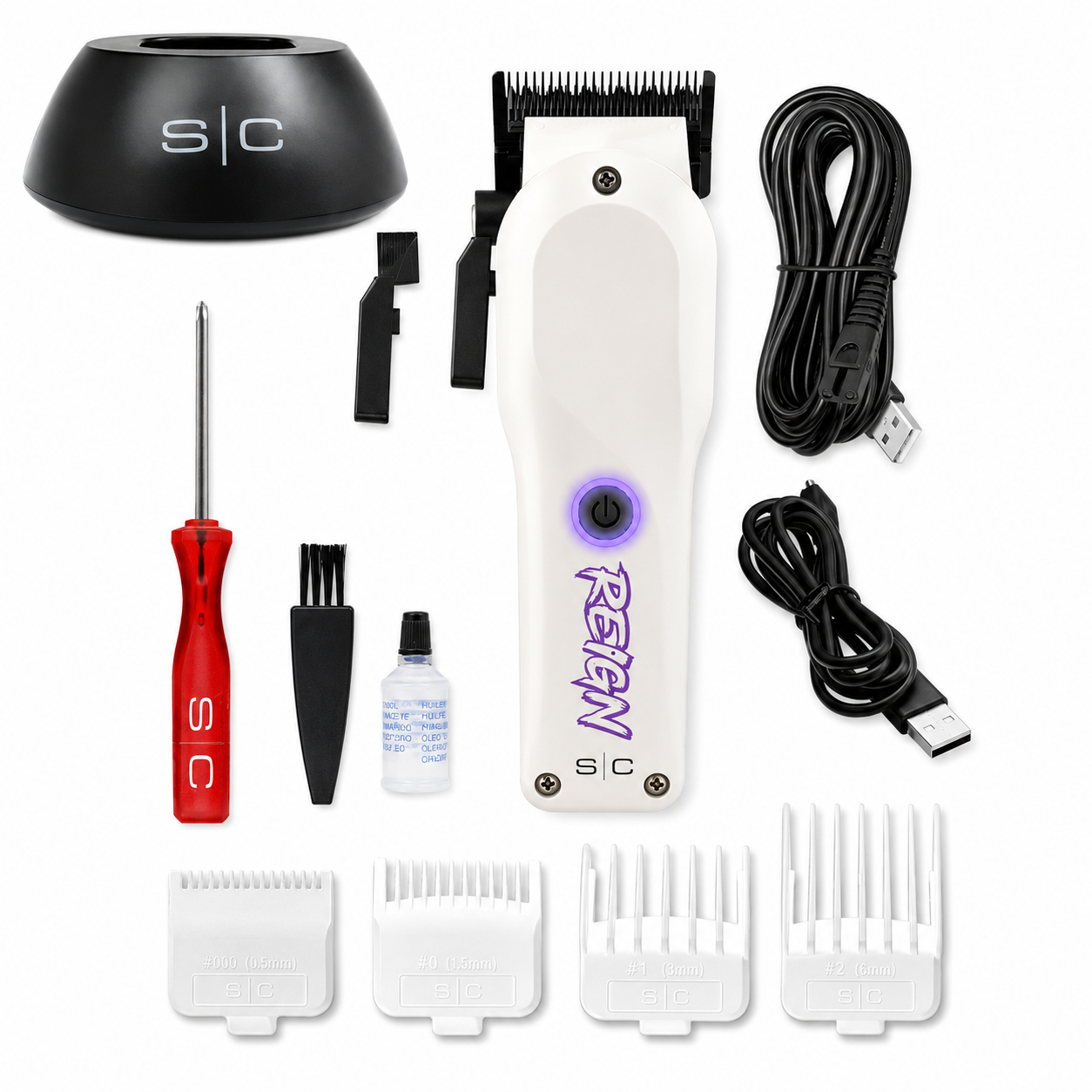 StyleCraft Reign Cordless Clipper with charging base SC620W