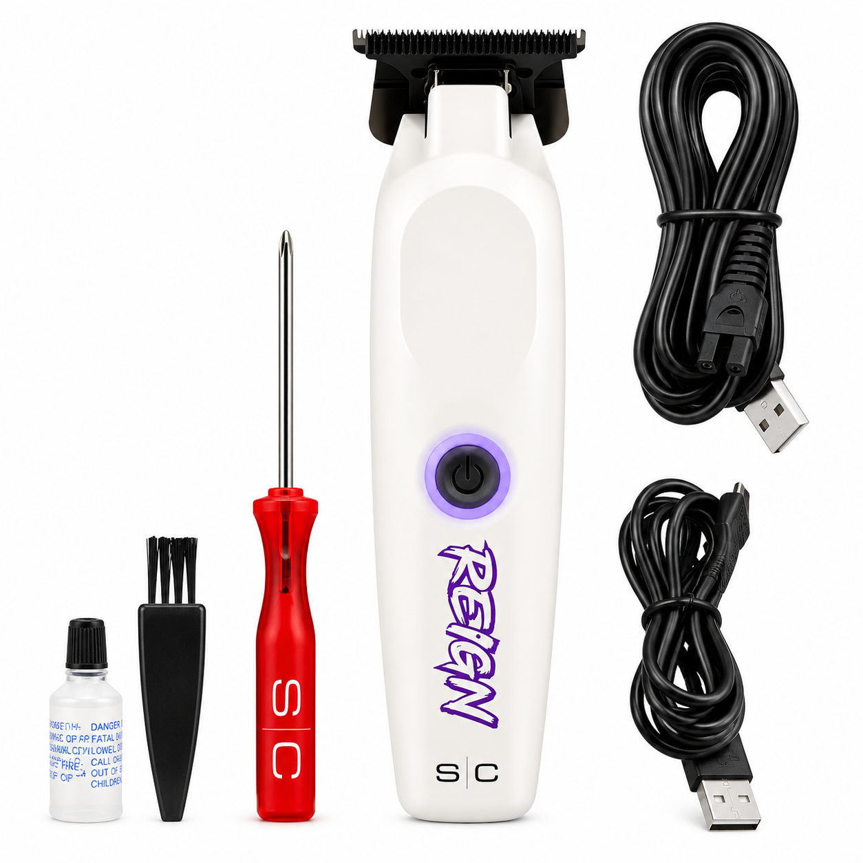 StyleCraft Reign EON Brushless Cordless Trimmer with charging base Model SC422W
