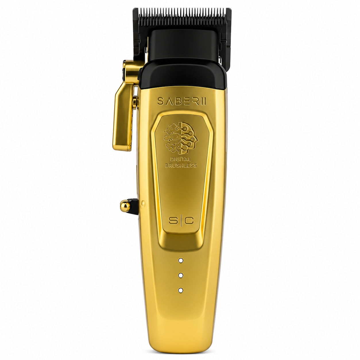 StyleCraft Saber 2.0 Cordless Modular Clipper Gold High-Torque Brushless SC617M