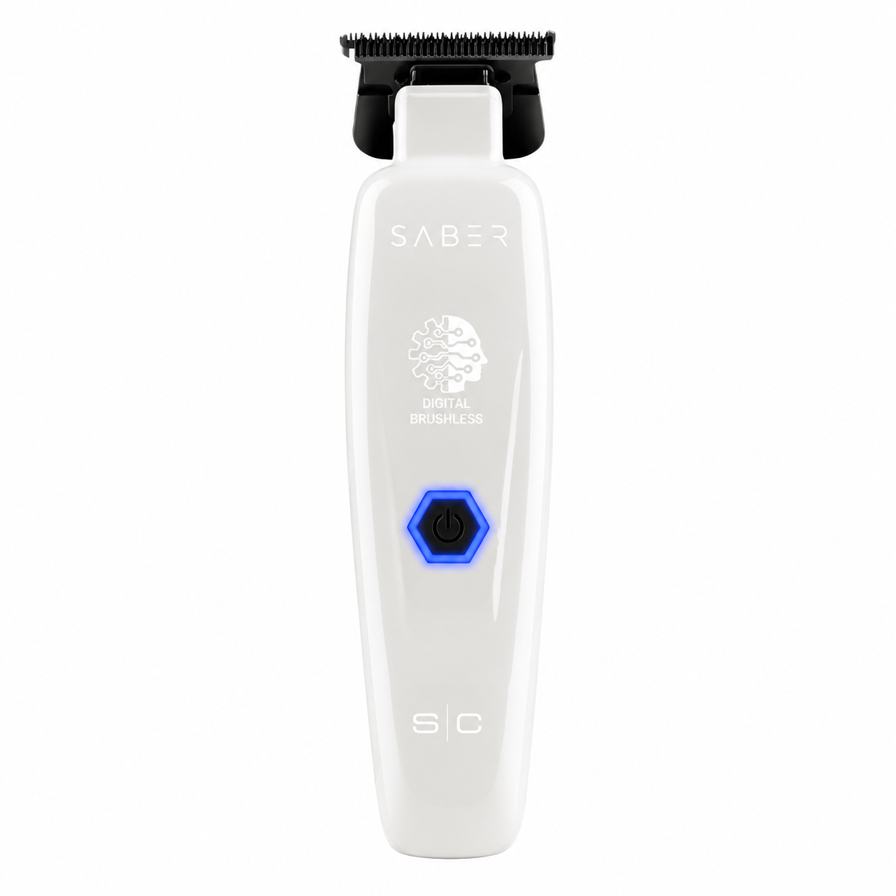 StyleCraft Saber II SC619 White Cordless Brushless Clipper & Limited Edition Bundle SC421W