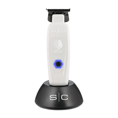 StyleCraft Saber II White Limited Edition Cordless Digital Brushless Trimmer SC914B